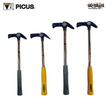 피코스 스틸 자석 빠루망치 390mm 450mm 소 중 PICUS, 450mm(중)/손잡이회색