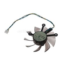 커스텀수냉 pc 쿨러 게이밍 EAH5830 GTS 260 450 용 그래픽 카드 냉각 팬 R128015SU 75mm 0.50AMP 4 핀, 한개옵션0