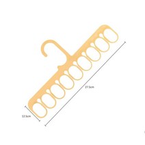 코트 옷걸이 다기능 옷 건조 랙 건조 옷 바지 양말 수건 옷장 공간 보호기 후크 플라스틱 구성, Yellow, Yellow