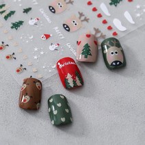 [고맙토다]3D 엠보 크리스마스 네일 다꾸 스티커, CM-8