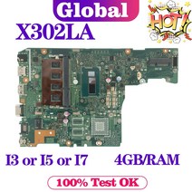 KEFU F302LA 메인 보드 F302LJ X302LJ X302LA P302LA P302LJ 노트북 마더 보드 I3 I5 I7 4 세대/5 세대 CPU 4GB/RAM UMA/V, I5-4200U UMA 4GB
