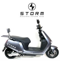스톰GT 전동 스쿠터 배달용 오토바이 63V 모터 리튬이온 50Ah 대용량 베터리 유압식 브레이크 번호판 필요없는 스쿠터, 블랙