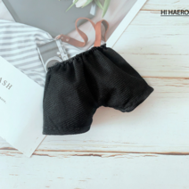 아이돌 인형 옷 하트 니트 옷바지 20cm 세트 천인형 모자 카메라 솜뭉치, 20센티, 검은 바지