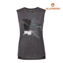 [올포유] [올포유] 여성 프린팅 민소매 티셔츠 AWTSI6R64-195_G