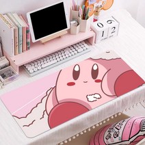 별의커비 캐릭터 장패드 매트 컴퓨터 PC 마우스패드 논슬립 데스크 책상 매트 방꾸미기, ZZ-068 + 800x300mm + 3mm