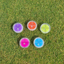 수평계 경사도측정 골프 볼마커 공마커 햇클립포함, 보라(햇클립포함)