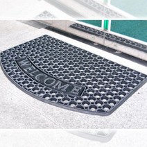 매장밖 신발흙털이 구멍난 웰컴 발매트 로비매트 비올때매트 눈비, 50X80 그린