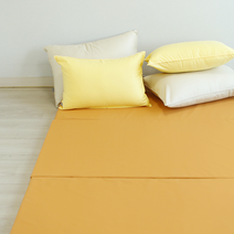 세탁이 편한 3단 접이식 생활방수 매트커버+매트솜, 오렌지04