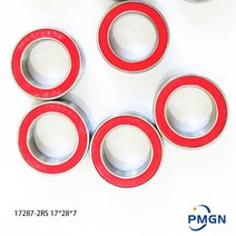 볼베어링 베어링풀러 베어링 10 개몫 17287-2rs mr17287 17287 17287rs gcr15 6190217 볼 17x28x7mm 127, 아베크-3, 10개