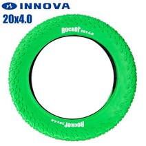 이노베이션 팻 타이어 20x4.0 1/4 스노우 와이어 오리지널 블랙 블루 그린 전기 자전거 타이어 20x4 산악 액세서리 및 튜브, 20x4.0 3