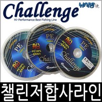 챌린저 PE합사(100m)-쭈꾸미 갑오징어 선상루어낚시 갯바위캐스팅낚시-