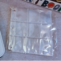 띠부씰 앨범 포켓몬 카드 띠부띠부씰 앨범 바인더 스티커 띠부실 북 도감 보관 씰북 속지 미니 보호 필름 호빵 왕, 포켓몬앨범 /, 5.띠부씰속지 3공9포켓 (10매)