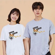 키밍의류 도지코인시바견진돗개7 반팔티 오버핏