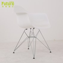 임스 플라스틱 암체어 에펠의자, 흰색