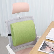 노리스 메모리폼 의자 등받이 쿠션, 그린