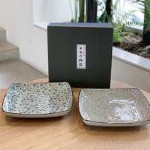 아리타 일본 도자기 스위트 사각 접시 소5p 중4p 대2p 홈세트, 대, 2p
