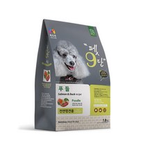 목우촌 전연령용 오리 펫9단 푸들 전용사료, 1.8kg, 생선