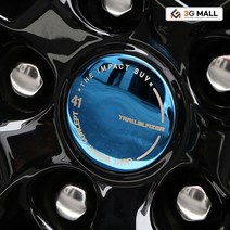 [3G MALL] 쉐보레 트레일 블레이저 알루미늄 휠캡 휠커버 로고 엠블럼 엠블렘 튜닝 차량용품, [선택] B타입_실버(4P)