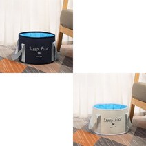 가정용 접이식 이동식 반신 간이 스파 욕조 접이식 발 목욕 가방 업그레이드 두꺼운 5 층 단열 야외 여행, 13 2Pcs S no lid