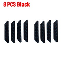 8/10/12 개 안티 슬립 컬링 매트 카펫 러그 패치 재사용 가능한 빨 고정 스티커 바닥 테이프 코너 패드, [02] 8 개 블랙