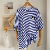 키메라제이 패치 미키 디즈니정품 단가라 박스 티셔츠 4color