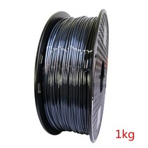 3D 프린터 PLA 필라멘트 실크 로즈 골드 반짝이는 금속 느낌 인쇄 재료 실키 샤인 프린트, black 1kg