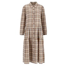 써스데이아일랜드 [여성]셔츠 카라 체크 원피스(T226MOP139W) 396356