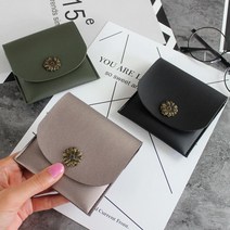 디엠몰 엄마가좋아하는 플라워 스톤 사각 인조가죽 동전지갑 코인펄스 레더 동전파우치