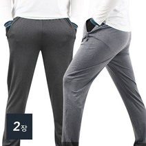 더빅보스 2장세트 여름 PIA멜란지 밴딩 남자 쿨 트레이닝 팬츠