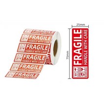 100PCS Fragile 스티커 상품 처리 경고 라벨 DIY 용품 76x25m 75x50mm 90x50mm 130x70mm, 76x25mm 2