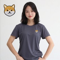 멋지군 코오롱 쿨론 기능성 반팔 빅사이즈 시바 자수 쿨티셔츠 티셔츠