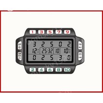 게이트볼 득점기 심판 점수 시계 핸드 벨트 다기능 타이밍 아웃 디스플레이 10초 카운트다운, 검은색