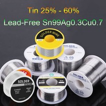 나전선 유연납 봉납 바납 인두납 실납 50G100G 플럭스 코어 주석 납땜 와이어 릴 무연 에코 로진 용접 지점이 있는 저용량 수리용 약간의 연기, 1.0mm, Type2-100g