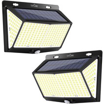 Delralos 태양광 288LED 감지벽부등 센서등 LED, 2개