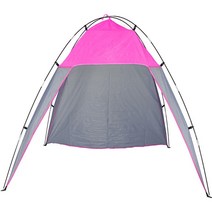 텐터 우레탄창 제약 천막사 야외 캐노피 경량 텐트 바람막이 벽 캠핑 대형 천막 캠핑 피크닉 해변 퍼, 04 Pink