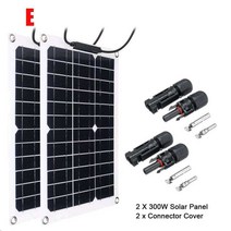 600W 태양 전지 패널 18V 태양 전지 자동차 요트 배터리 보트 충전기 야외 배터리 공급 태양 전지 패널, 600W 태양 전지판