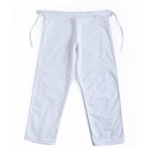 주짓수 도복 유도 기용 바지 파란색 흰색 면 소재, WHITE+120cm