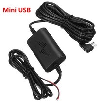 DC 5V 2A 미니/마이크로 USB 포트 와이어 케이블 자동차 충전기 키트 카메라 레코더 DVR 전용 전원 공급 장치 박스 벅 라인 키트, 미니 USB