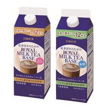 닛토 홍차 로얄 밀크 티 베이스 480ml 2가지 맛, 저당