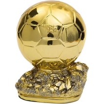 Golden Ballon 풋볼 트로피 챔피언 트로피 골든 볼 축구 트로피 베스트 플레이어 어워드, 02 21cm/8.3인치