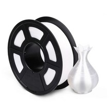 JAYO PETG ABS 실크 필라멘트 1kg 1.75mm 공차 0.02mm FDM 3D 프린터 소재 고강도 100% 버블 필라멘트 없음, SILK White