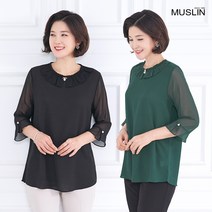 엄마옷 모슬린 로맨틱 무드 블라우스 BL002503마담 미시옷 50대 중년여성의류 60대 엄마옷 빅사이즈 할머니옷 여성옷 여성 봄
