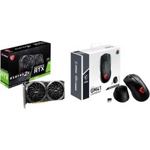 MSI 게이밍 지포스 RTX 3060 12GB 클러치 GM41 경량 무선 마우스, MSI 게이밍 지포스 RTX 3060 12GB + 클러