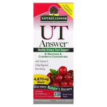 Natures Answer UT Answer D-Mannose & Cranberry Concentrate 4870 mg 4 fl oz (120 ml)