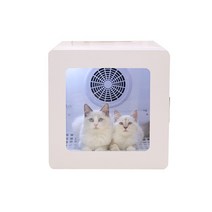강아지 고양이 펫 드라이룸 털말리기 애완 동물 건조 가정 가게 및 물 부는 목욕 1000W 지능형 온도 제어 U, 01 WHITE