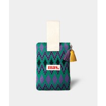 MASMARULEZ Strap pouch _ Knit 지그재그패턴