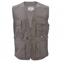 FOXFIRE Thunder River Gear Ultimate 여행 하이킹 사파리 사진 조끼 포레스트 그린., British Khaki_Small
