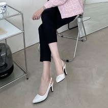 고퀄 국내 자체제작 스틸레토 스키니 슬링백 커쥬 수제화 CauseU