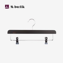 [M_WK36D]우드 바지/치마 집게걸이 10+10, 블랙