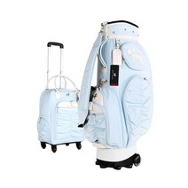 힐크릭 여성 바퀴형 캐디백세트 HCCB-0006, 블루